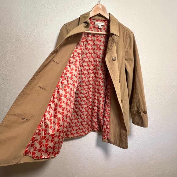 Coldwater Creek Safari Coat Field Jacket‎ Trench Coat Women Size P14 - Picture 7 of 13